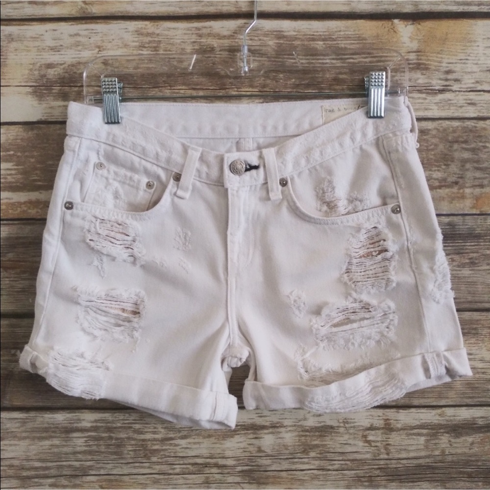 Rag & Bone distressed jean shorts